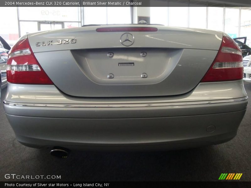 Brilliant Silver Metallic / Charcoal 2004 Mercedes-Benz CLK 320 Cabriolet