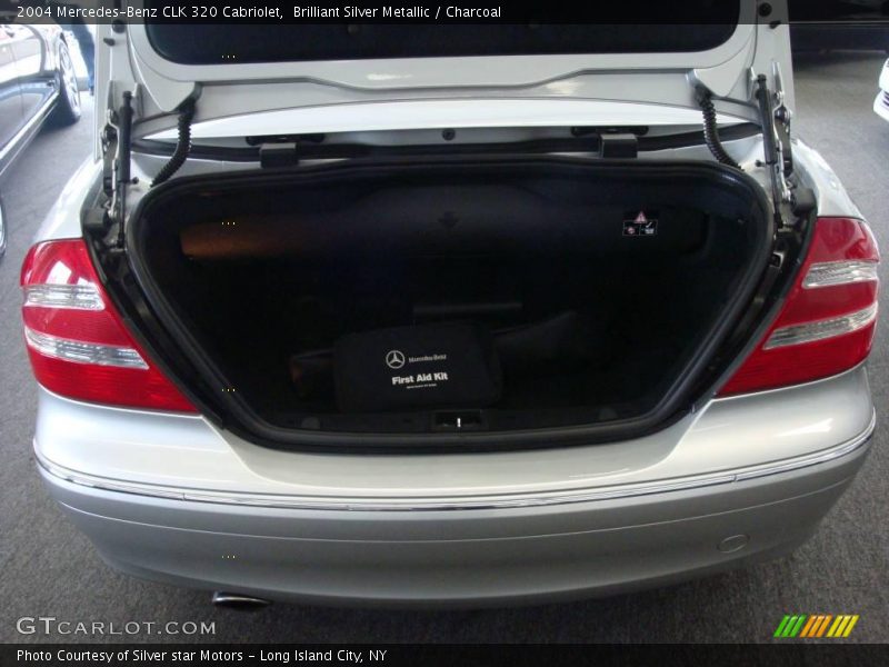 Brilliant Silver Metallic / Charcoal 2004 Mercedes-Benz CLK 320 Cabriolet