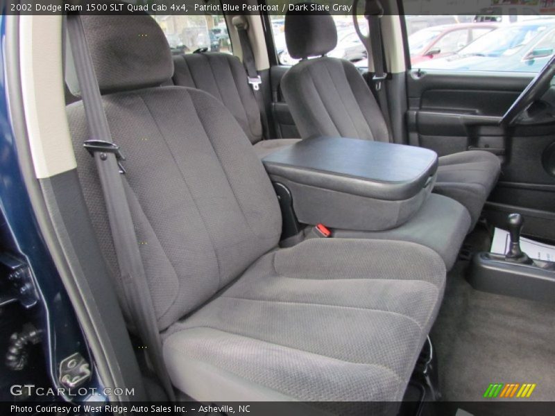 Patriot Blue Pearlcoat / Dark Slate Gray 2002 Dodge Ram 1500 SLT Quad Cab 4x4