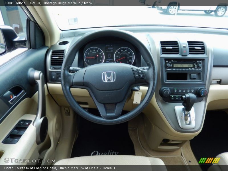 Borrego Beige Metallic / Ivory 2008 Honda CR-V LX