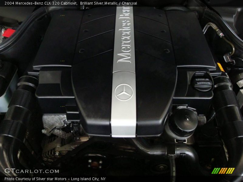Brilliant Silver Metallic / Charcoal 2004 Mercedes-Benz CLK 320 Cabriolet
