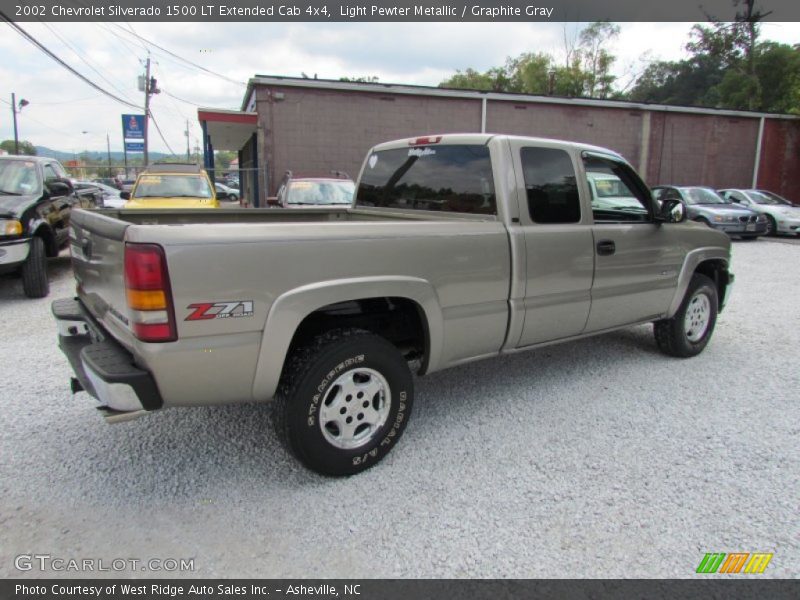 Light Pewter Metallic / Graphite Gray 2002 Chevrolet Silverado 1500 LT Extended Cab 4x4