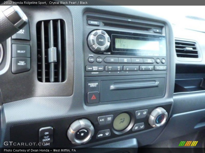 Crystal Black Pearl / Black 2012 Honda Ridgeline Sport