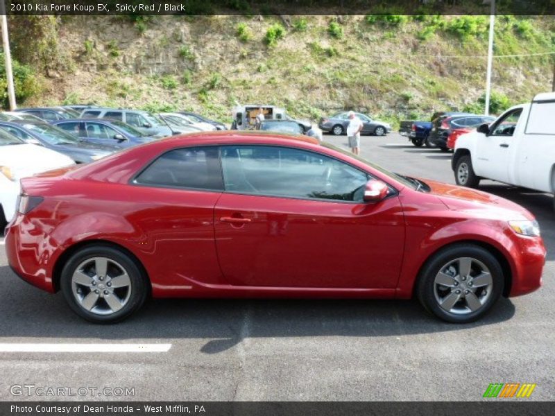 Spicy Red / Black 2010 Kia Forte Koup EX