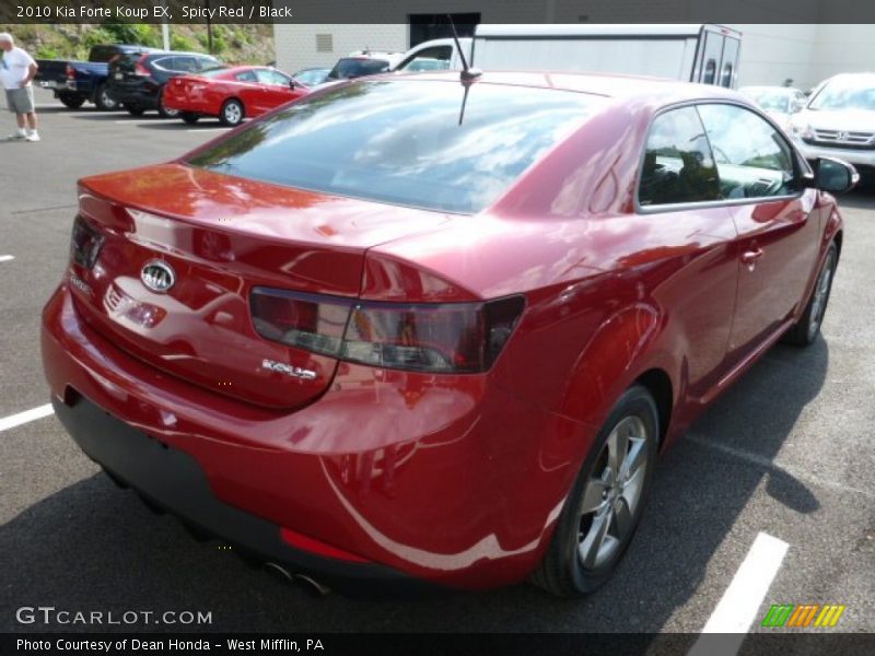 Spicy Red / Black 2010 Kia Forte Koup EX