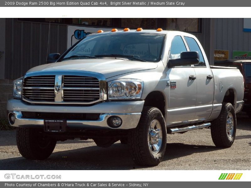 Bright Silver Metallic / Medium Slate Gray 2009 Dodge Ram 2500 Big Horn Edition Quad Cab 4x4