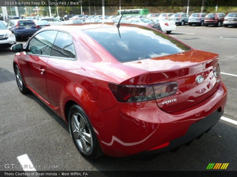 Spicy Red / Black 2010 Kia Forte Koup EX