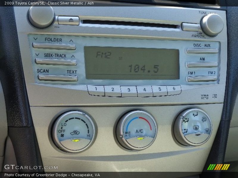 Classic Silver Metallic / Ash 2009 Toyota Camry SE