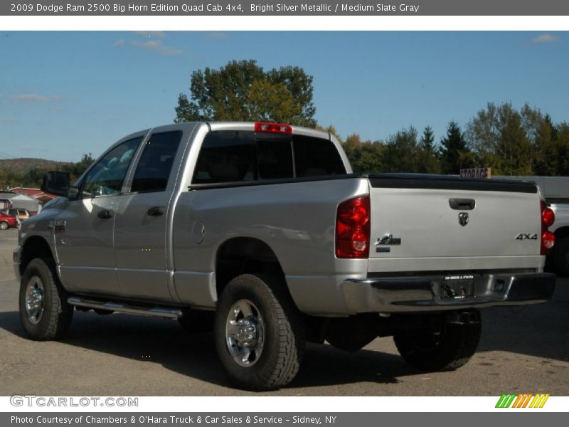 Bright Silver Metallic / Medium Slate Gray 2009 Dodge Ram 2500 Big Horn Edition Quad Cab 4x4