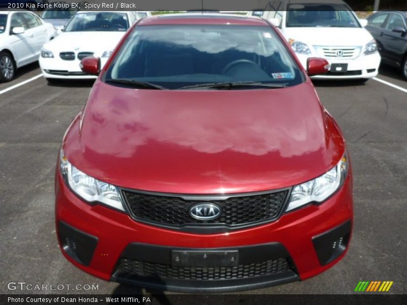 Spicy Red / Black 2010 Kia Forte Koup EX