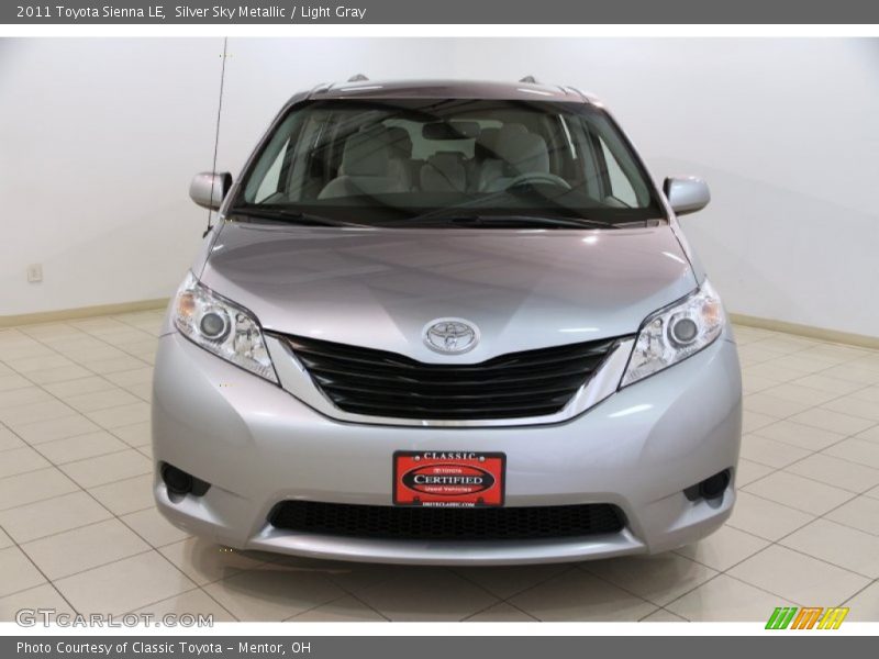 Silver Sky Metallic / Light Gray 2011 Toyota Sienna LE