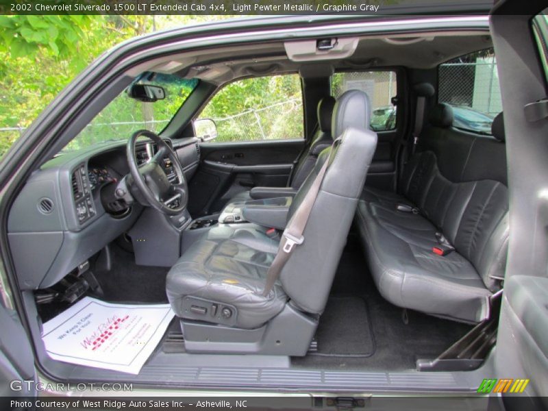 Light Pewter Metallic / Graphite Gray 2002 Chevrolet Silverado 1500 LT Extended Cab 4x4