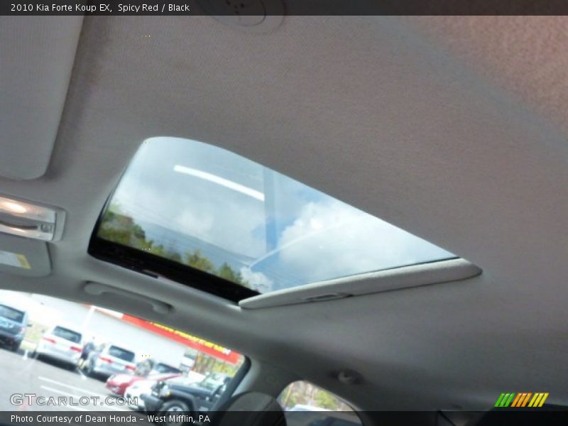 Spicy Red / Black 2010 Kia Forte Koup EX