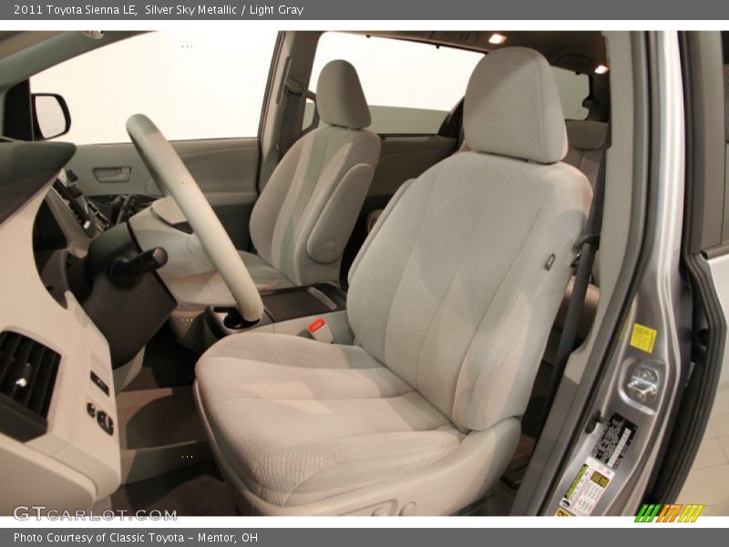 Silver Sky Metallic / Light Gray 2011 Toyota Sienna LE