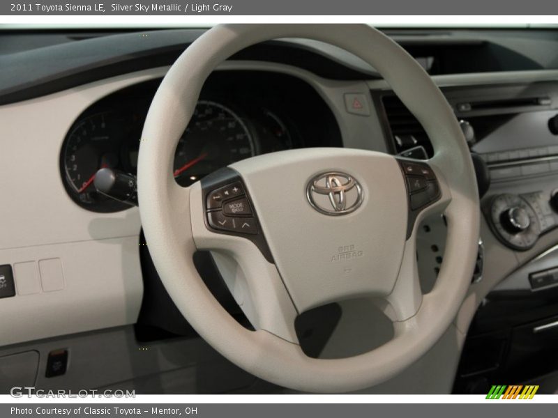 Silver Sky Metallic / Light Gray 2011 Toyota Sienna LE
