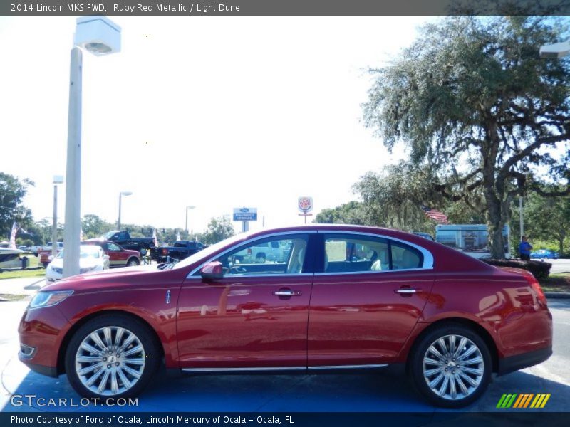 Ruby Red Metallic / Light Dune 2014 Lincoln MKS FWD