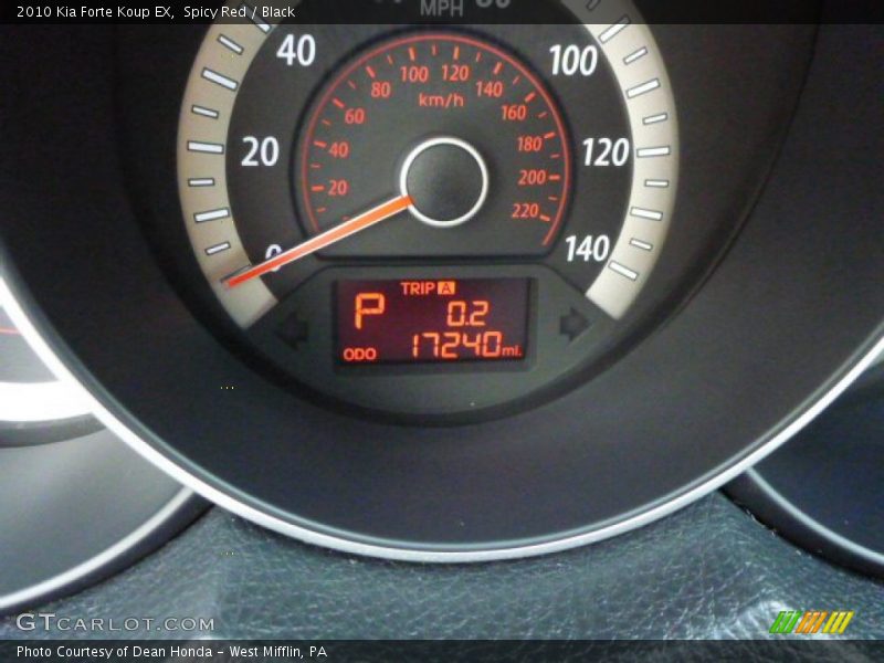 Spicy Red / Black 2010 Kia Forte Koup EX