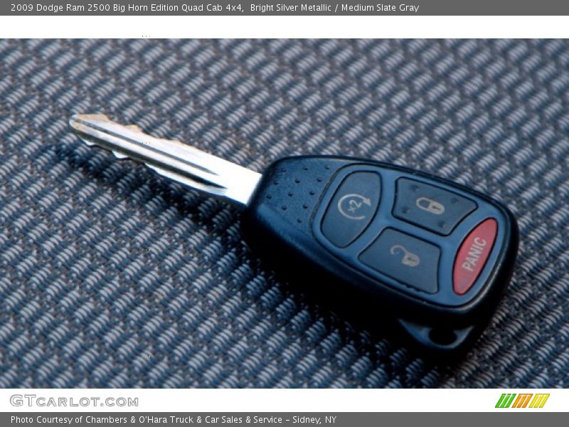 Bright Silver Metallic / Medium Slate Gray 2009 Dodge Ram 2500 Big Horn Edition Quad Cab 4x4