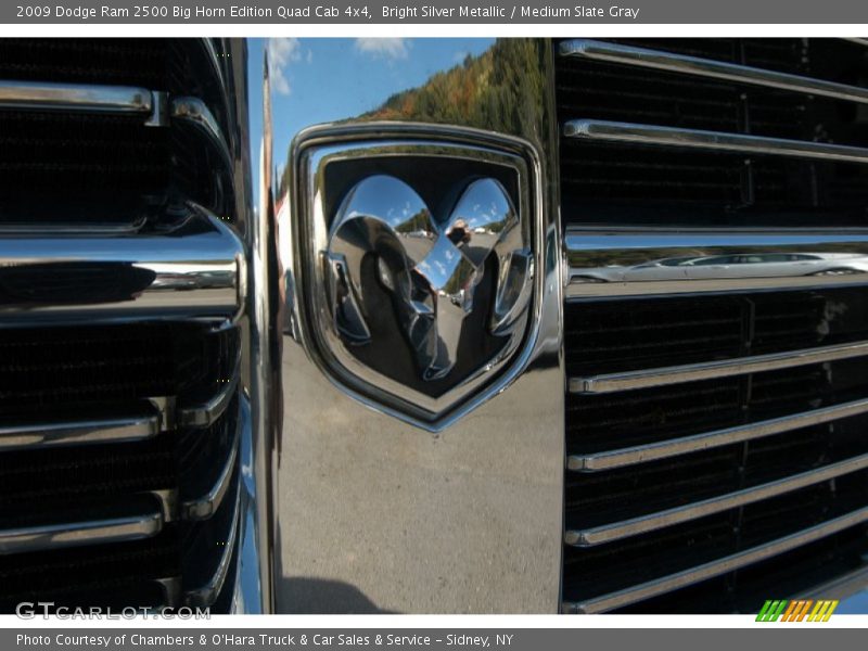 Bright Silver Metallic / Medium Slate Gray 2009 Dodge Ram 2500 Big Horn Edition Quad Cab 4x4