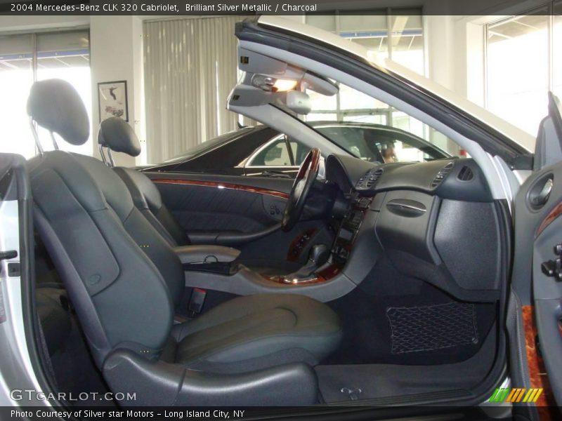 Brilliant Silver Metallic / Charcoal 2004 Mercedes-Benz CLK 320 Cabriolet