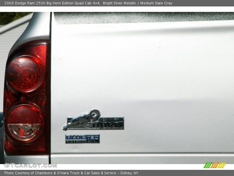 Bright Silver Metallic / Medium Slate Gray 2009 Dodge Ram 2500 Big Horn Edition Quad Cab 4x4
