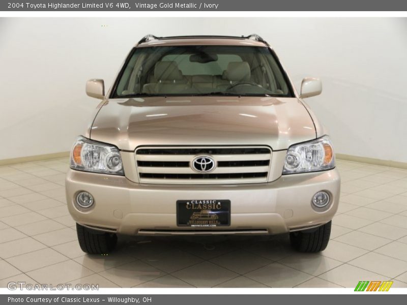 Vintage Gold Metallic / Ivory 2004 Toyota Highlander Limited V6 4WD