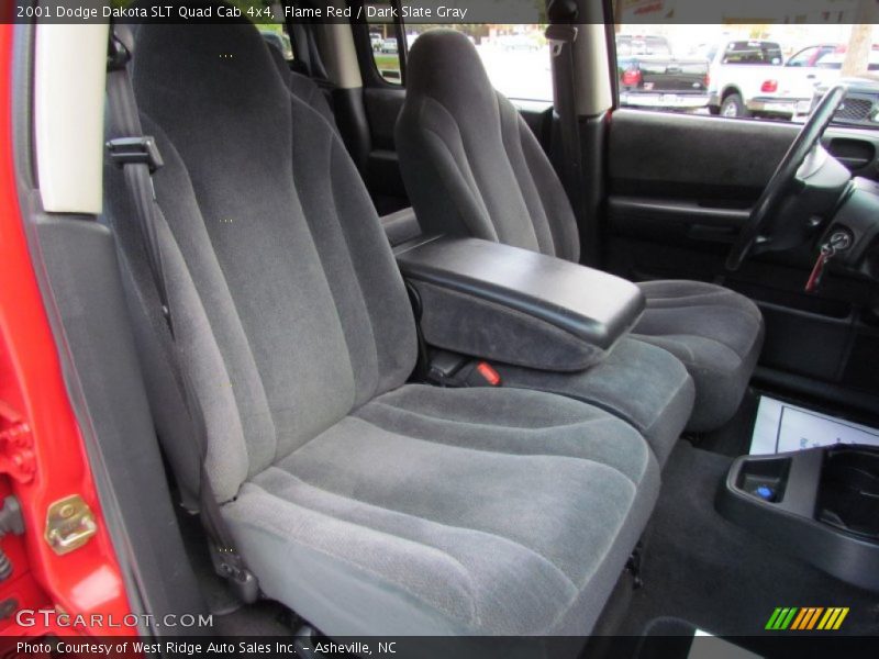 Flame Red / Dark Slate Gray 2001 Dodge Dakota SLT Quad Cab 4x4