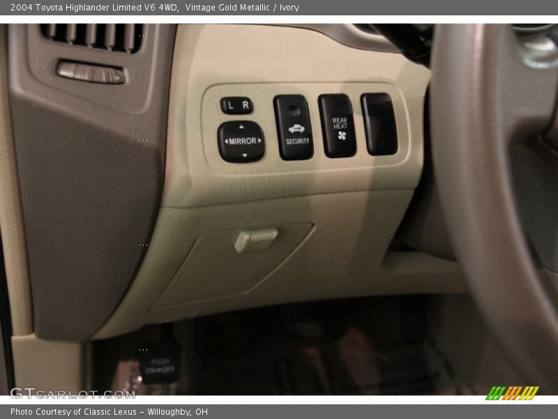 Controls of 2004 Highlander Limited V6 4WD