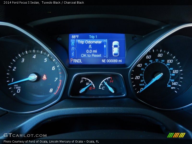 Tuxedo Black / Charcoal Black 2014 Ford Focus S Sedan