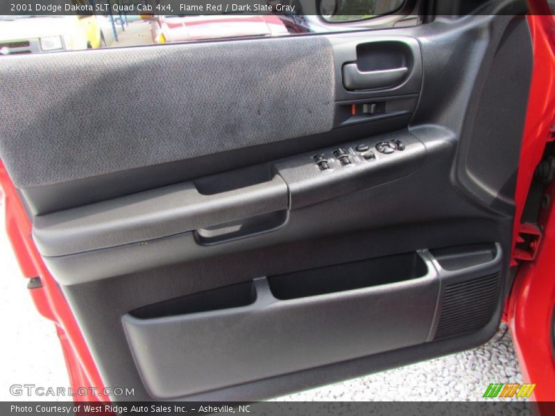 Flame Red / Dark Slate Gray 2001 Dodge Dakota SLT Quad Cab 4x4