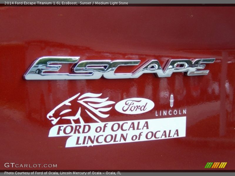 Sunset / Medium Light Stone 2014 Ford Escape Titanium 1.6L EcoBoost