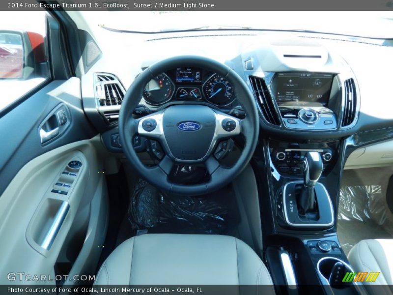 Sunset / Medium Light Stone 2014 Ford Escape Titanium 1.6L EcoBoost