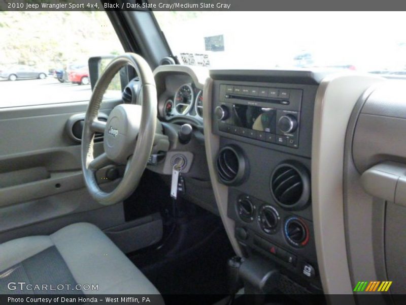 Black / Dark Slate Gray/Medium Slate Gray 2010 Jeep Wrangler Sport 4x4