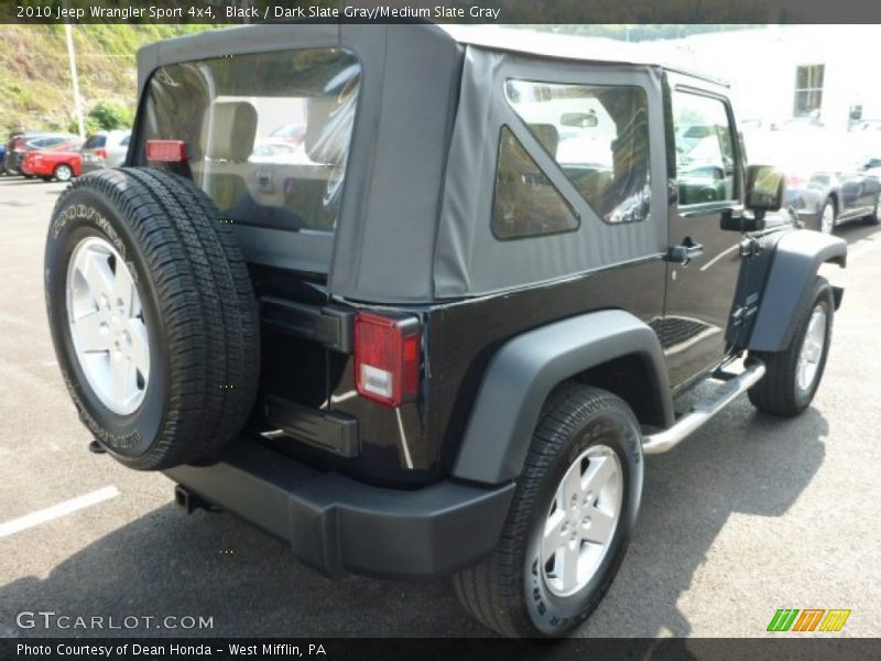 Black / Dark Slate Gray/Medium Slate Gray 2010 Jeep Wrangler Sport 4x4