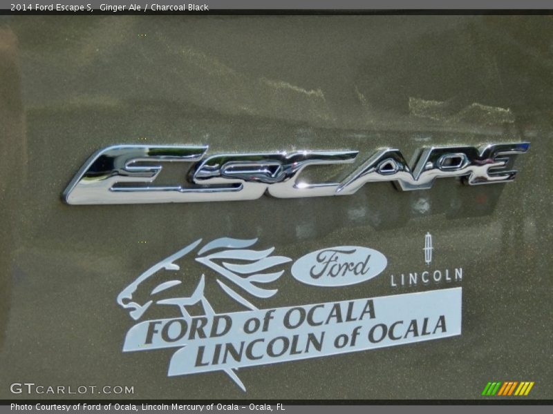 Ginger Ale / Charcoal Black 2014 Ford Escape S