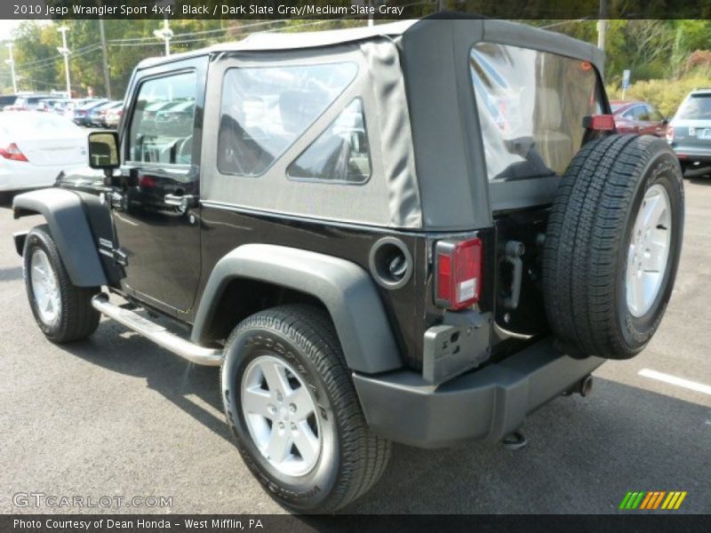 Black / Dark Slate Gray/Medium Slate Gray 2010 Jeep Wrangler Sport 4x4