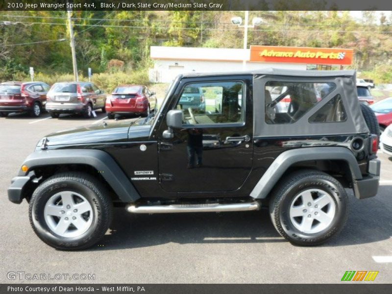 Black / Dark Slate Gray/Medium Slate Gray 2010 Jeep Wrangler Sport 4x4