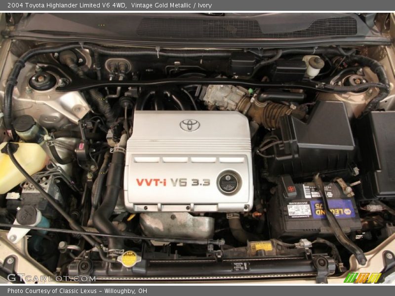  2004 Highlander Limited V6 4WD Engine - 3.3 Liter DOHC 24-Valve VVT-i V6