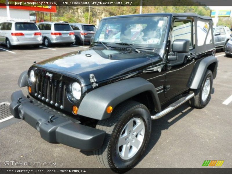 Black / Dark Slate Gray/Medium Slate Gray 2010 Jeep Wrangler Sport 4x4
