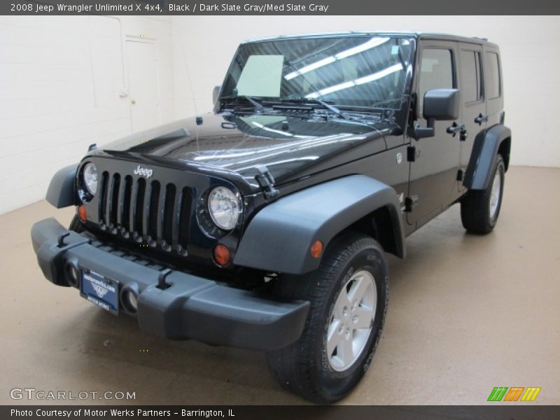 Black / Dark Slate Gray/Med Slate Gray 2008 Jeep Wrangler Unlimited X 4x4