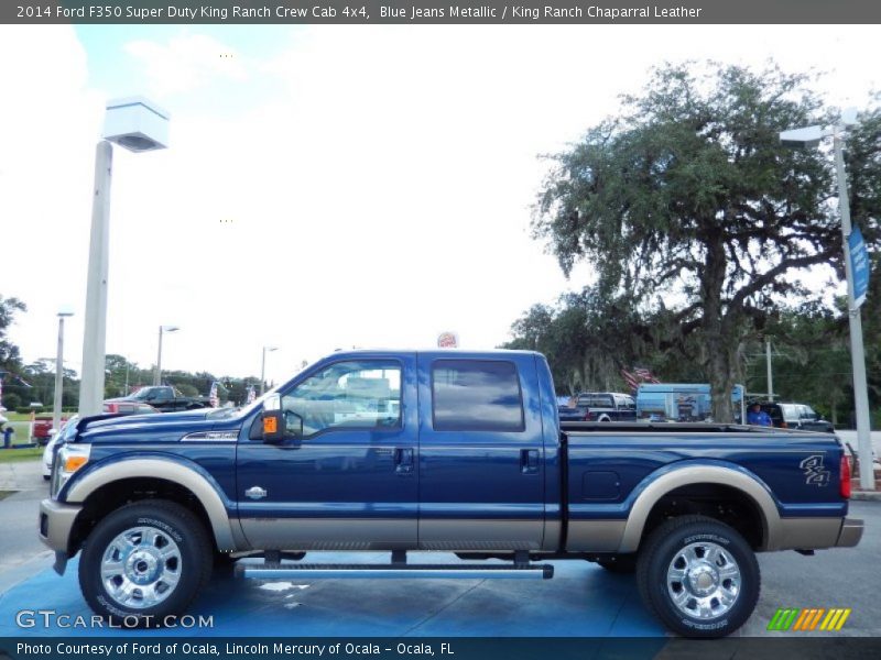  2014 F350 Super Duty King Ranch Crew Cab 4x4 Blue Jeans Metallic