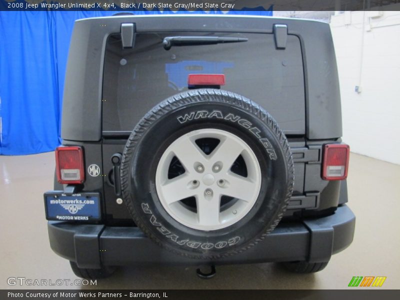Black / Dark Slate Gray/Med Slate Gray 2008 Jeep Wrangler Unlimited X 4x4