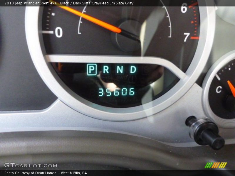 Black / Dark Slate Gray/Medium Slate Gray 2010 Jeep Wrangler Sport 4x4