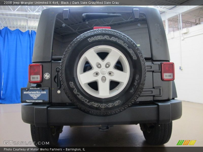 Black / Dark Slate Gray/Med Slate Gray 2008 Jeep Wrangler Unlimited X 4x4