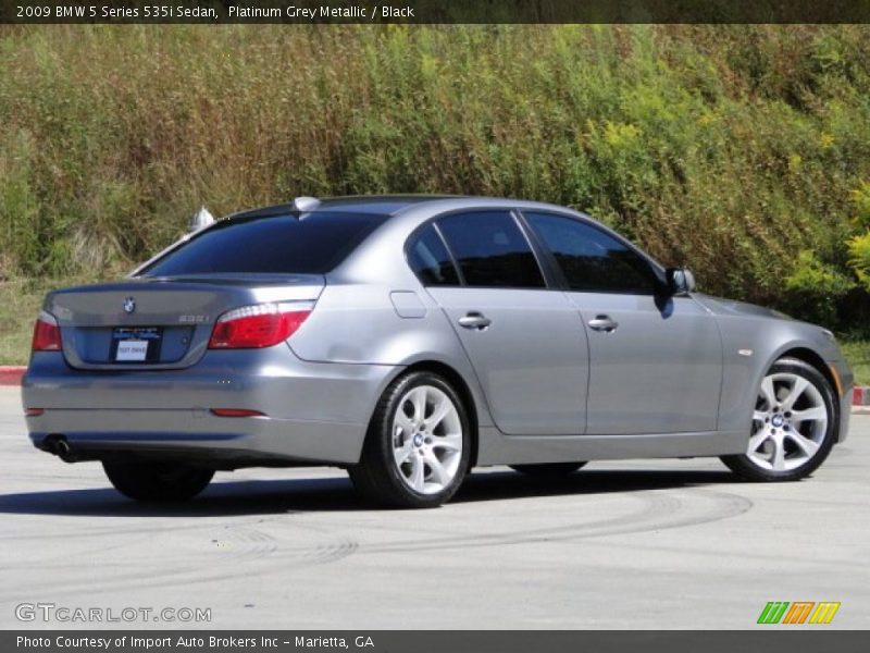 Platinum Grey Metallic / Black 2009 BMW 5 Series 535i Sedan