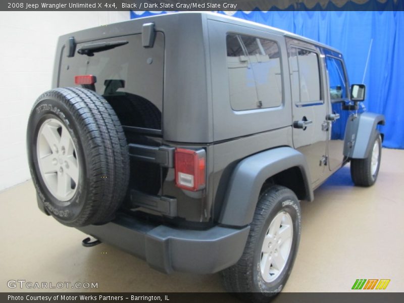 Black / Dark Slate Gray/Med Slate Gray 2008 Jeep Wrangler Unlimited X 4x4
