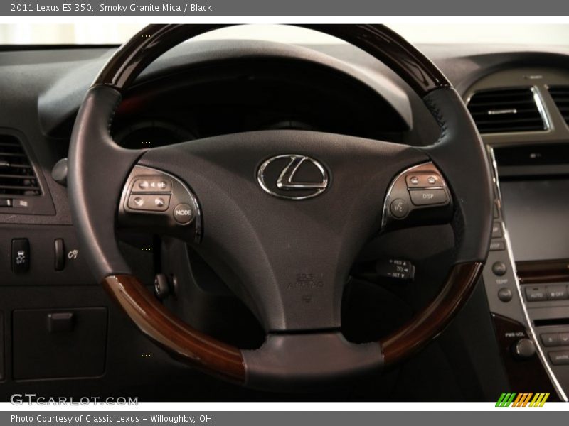 Smoky Granite Mica / Black 2011 Lexus ES 350