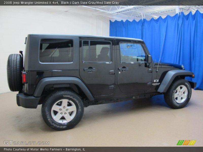Black / Dark Slate Gray/Med Slate Gray 2008 Jeep Wrangler Unlimited X 4x4