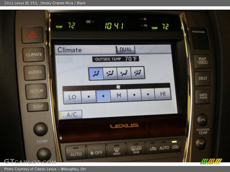 Smoky Granite Mica / Black 2011 Lexus ES 350