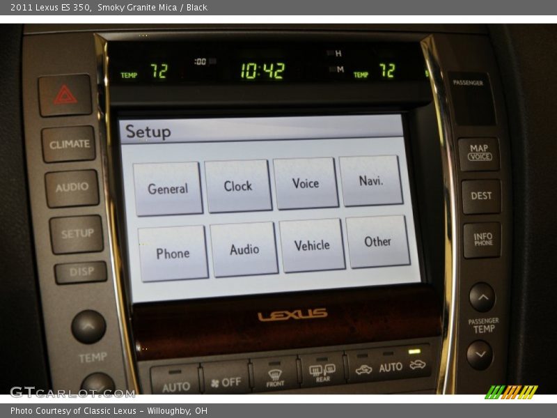 Smoky Granite Mica / Black 2011 Lexus ES 350